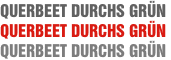 QUERBEET DURCHS GRÜN